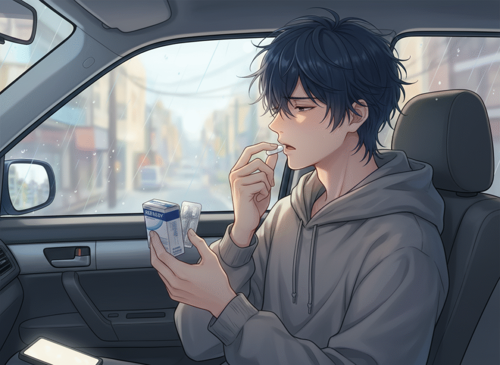 fant, ki jemlje zdravila